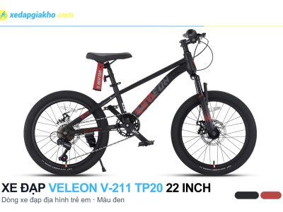 Xe Đạp Địa Hình Trẻ Em Veleon V-211 TP20 22 Inch 7 Xe đạp địa hình trẻ em Veleon V-211 TP20 22 inch màu đen