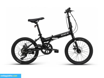 Xe Đạp Gấp Raca MK220 20 Inch - Phanh Đĩa Cơ 5 Xe đạp gấp Raca MK220 20 inch màu đen