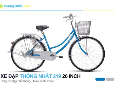 Xe Đạp Phổ Thông Thống Nhất 219 26 Inch 7 Xe đạp phổ thông Thống Nhất 219 26 inch màu xanh coban
