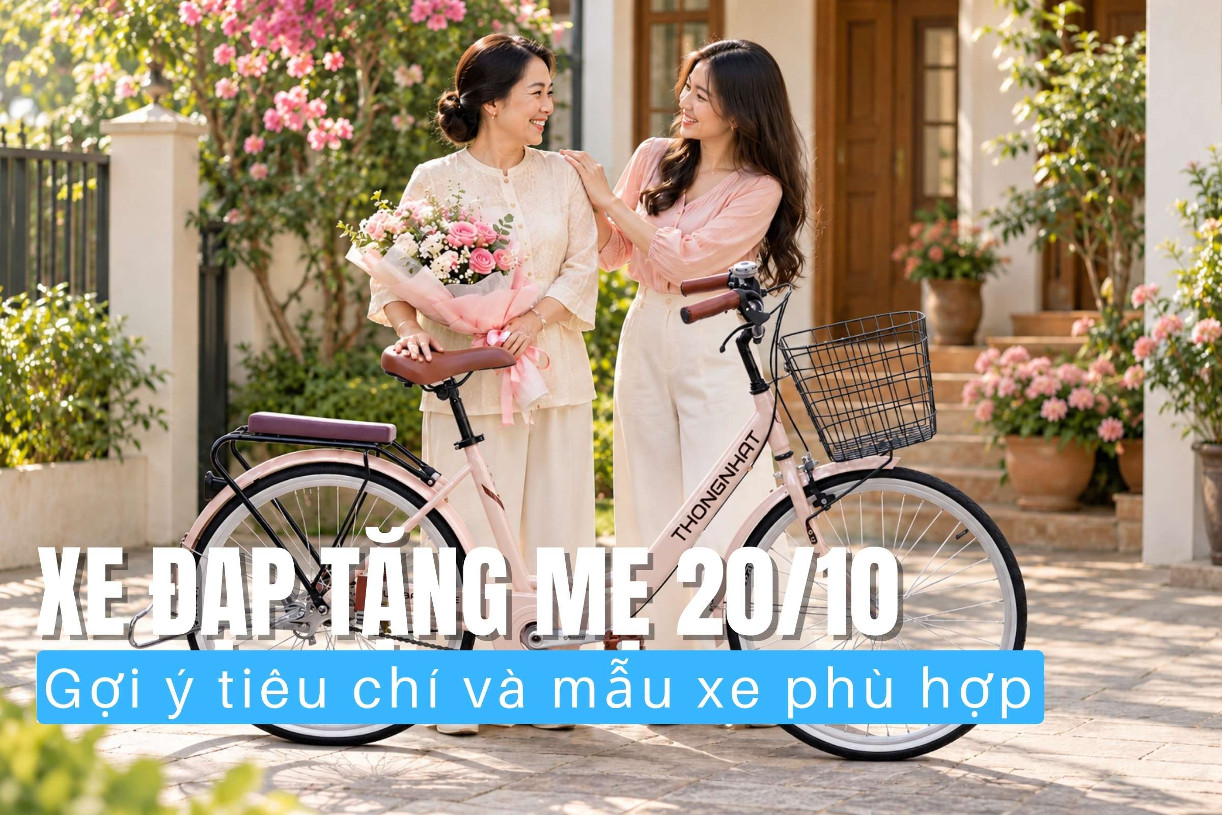 Gợi ý một số tiêu chí chọn xe và các mẫu xe đạp tặng mẹ 20/10