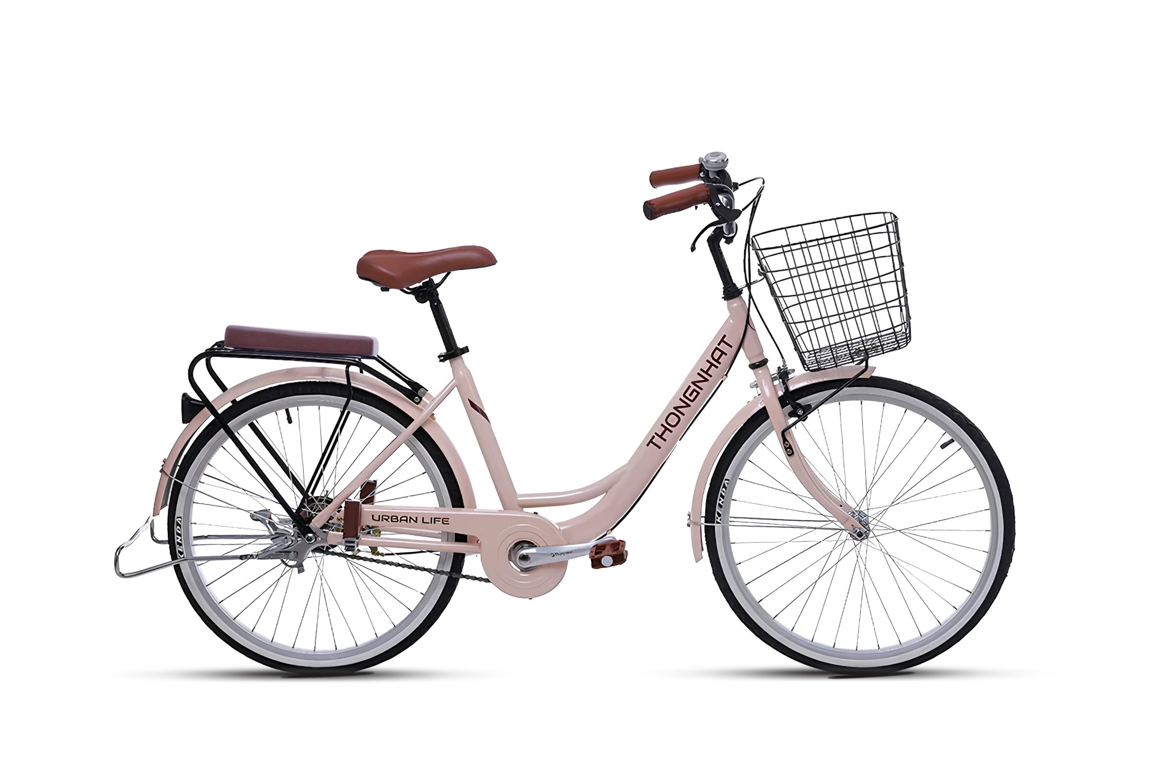 Chọn Xe Đạp Tặng Mẹ Dịp 20/10 Sao Cho Dễ Đi Và Vừa Người 6 Xe đạp nữ Thống Nhất LD 24 inch màu kem tươi sáng
