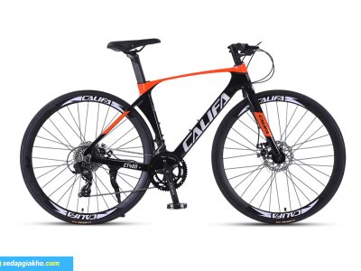 Xe Đạp Touring Califa CT400 - Khung nhôm, Phanh đĩa dầu 7 Xe đạp touring Califa CT400 màu đen đỏ
