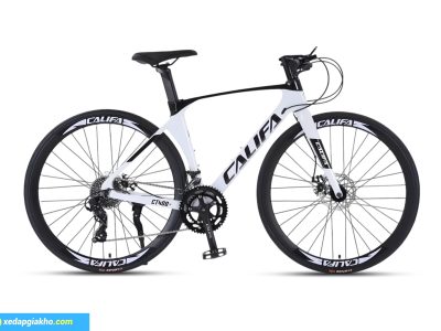 Xe Đạp Touring Califa CT400 - Khung nhôm, Phanh đĩa dầu 9 xe dap touring califa ct400 mau trang den