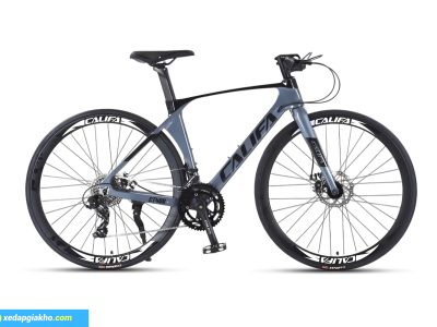 Xe Đạp Touring Califa CT400 - Khung nhôm, Phanh đĩa dầu 8 Xe đạp touring Califa CT400 màu xám đen