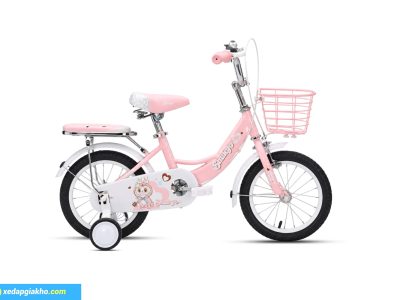 Xe Đạp Trẻ Em Bé Gái Shukyo S002 LBB 7 Xe đạp trẻ em Shukyo S002 LBB màu hồng