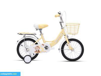 Xe Đạp Trẻ Em Bé Gái Shukyo S002 LBB 5 Xe đạp trẻ em Shukyo S002 LBB màu vàng