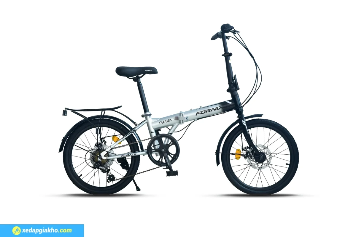 Xe Đạp Gấp Fornix Prava 20 Inch Phiên Bản Mới 5 Xe đạp gấp Fornix Prava 20 inch màu đen xám