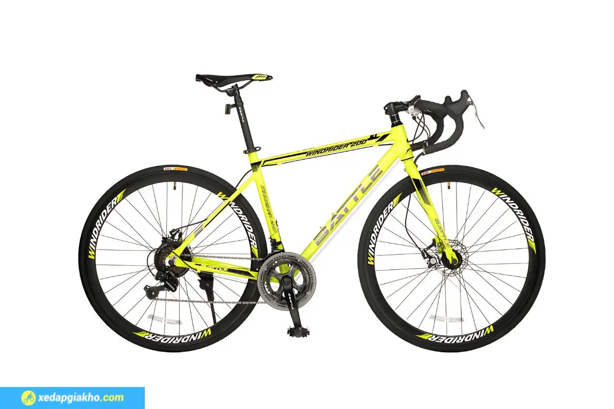 Xe Đạp Đua 700c Battle WindriDer 200 Cổ Cong - Màu Vàng