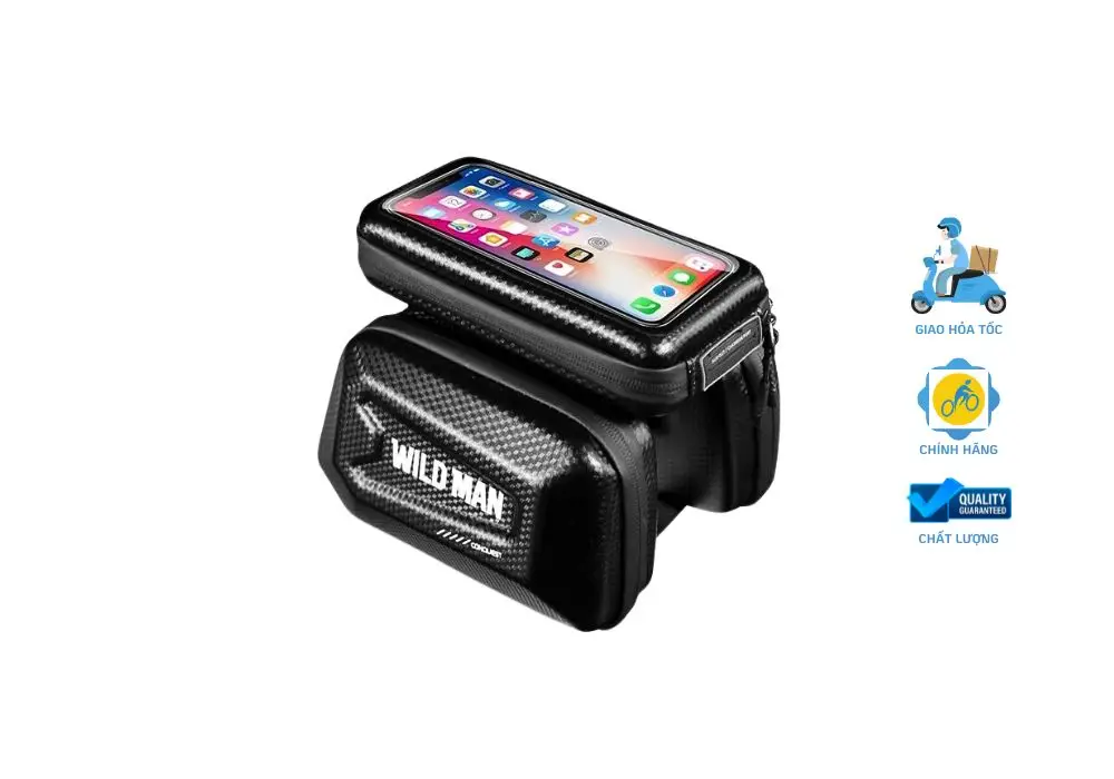 Túi Treo Khung Xe Đạp 3 Ngăn WildMan - Khuyến Mãi, Giá Rẻ