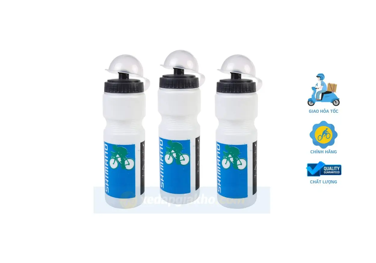 Bình nước nhựa cao cấp Shimano là phụ kiện thiết yếu cho những người đạp xe, đặc biệt cho các chuyến đi dài