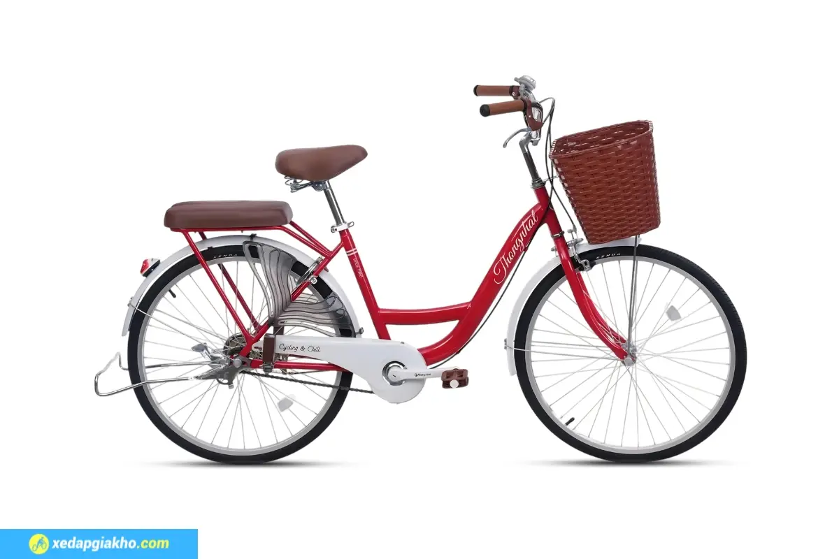 Xe đạp Thống Nhất New 24 màu đỏ