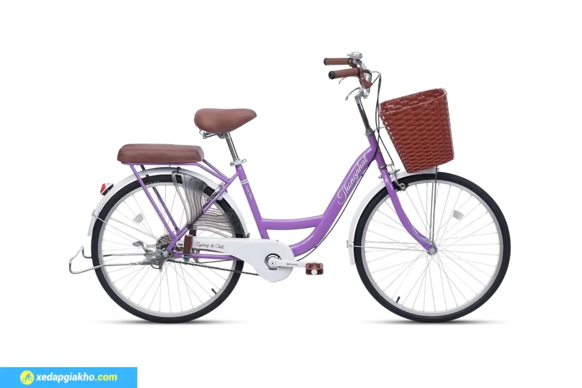 Xe đạp Thống Nhất New 24 màu tím