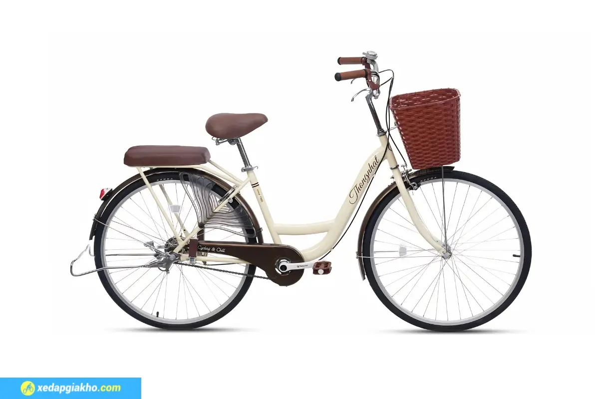 Xe đạp Thống Nhất New 26 màu kem