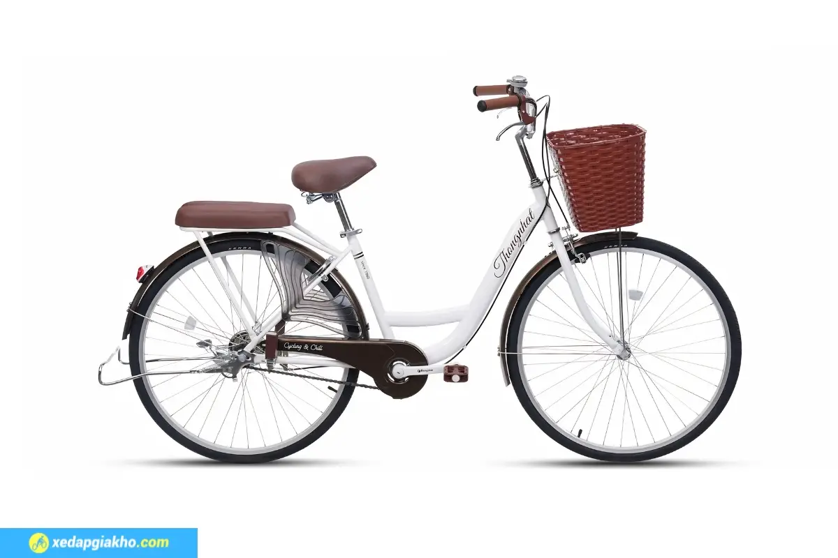 Xe đạp Thống Nhất New 26 màu trắng