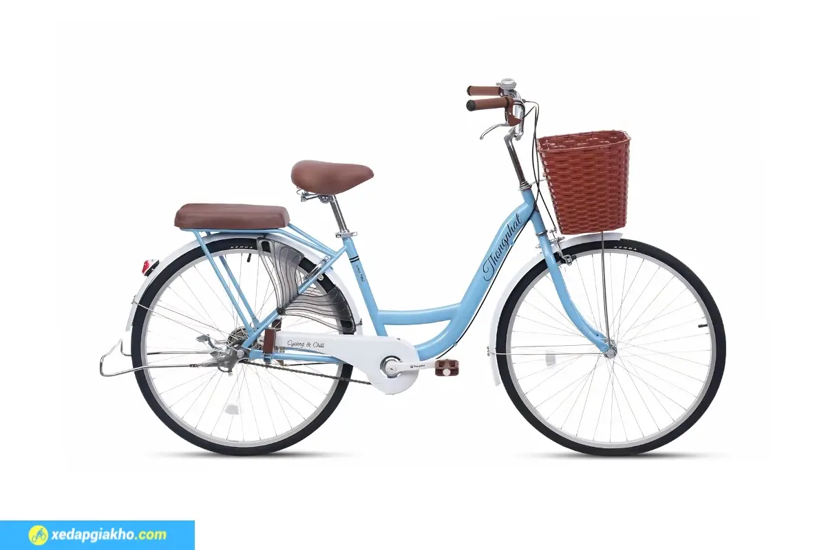 Xe đạp Thống Nhất New 26 màu xanh