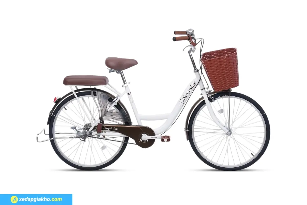 Xe đạp nữ Thống Nhất New 24 màu trắng