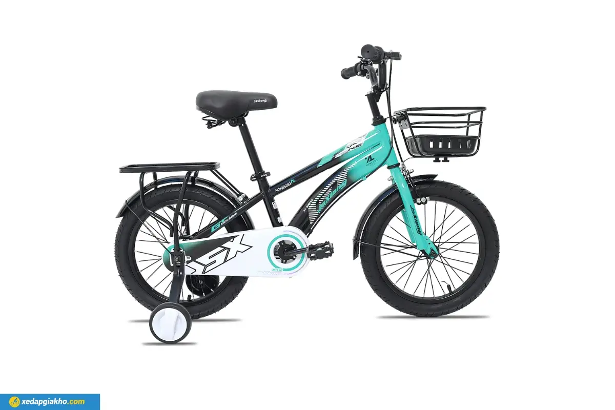 Xe Đạp Trẻ Em JsXiong 2301 Hiphop 14 Inch 3 Xe Đạp Trẻ Em Xaming Nữ 2 Gióng 18 Inch màu xám