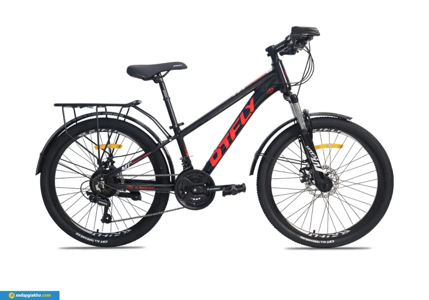 Xe đạp địa hình mtb DTFLY K650 màu đen đỏ