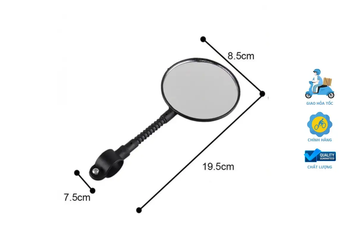 Gương Chiếu Hậu Cho Xe Đạp Thiết Kế Vừa Vặn