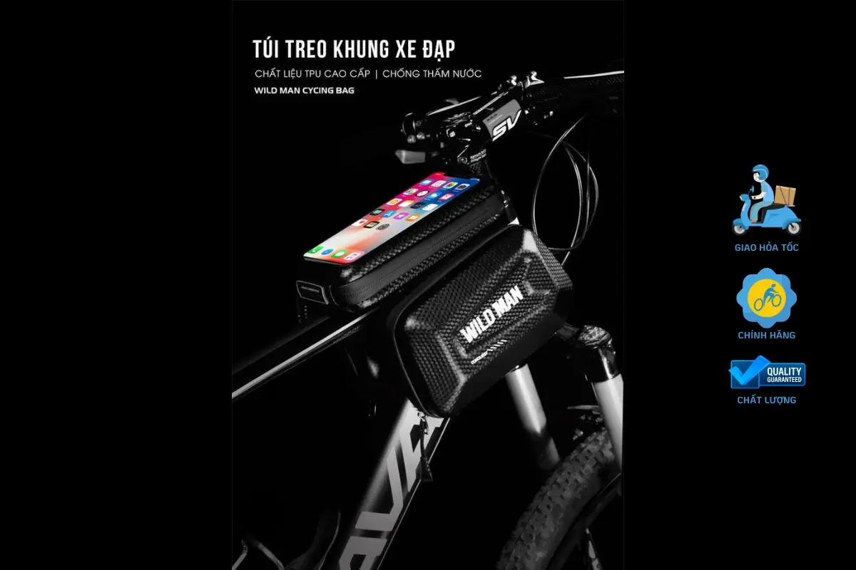 Túi Treo Khung Xe Đạp 3 Ngăn WildMan