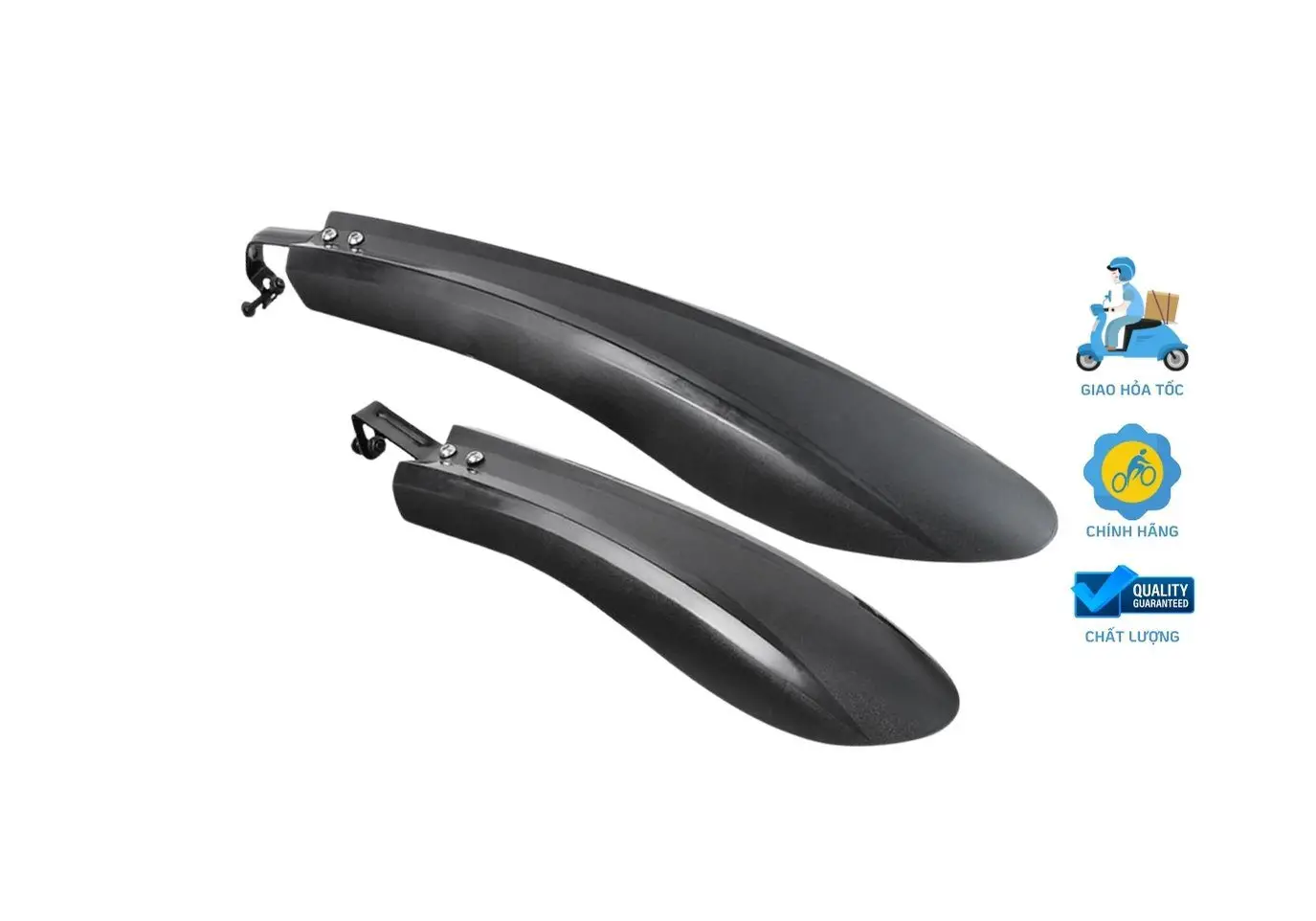 Chắn bùn dài gọng là phụ kiện không thể thiếu cho những chuyến đi dưới mưa hoặc trên các con đường lầy lội