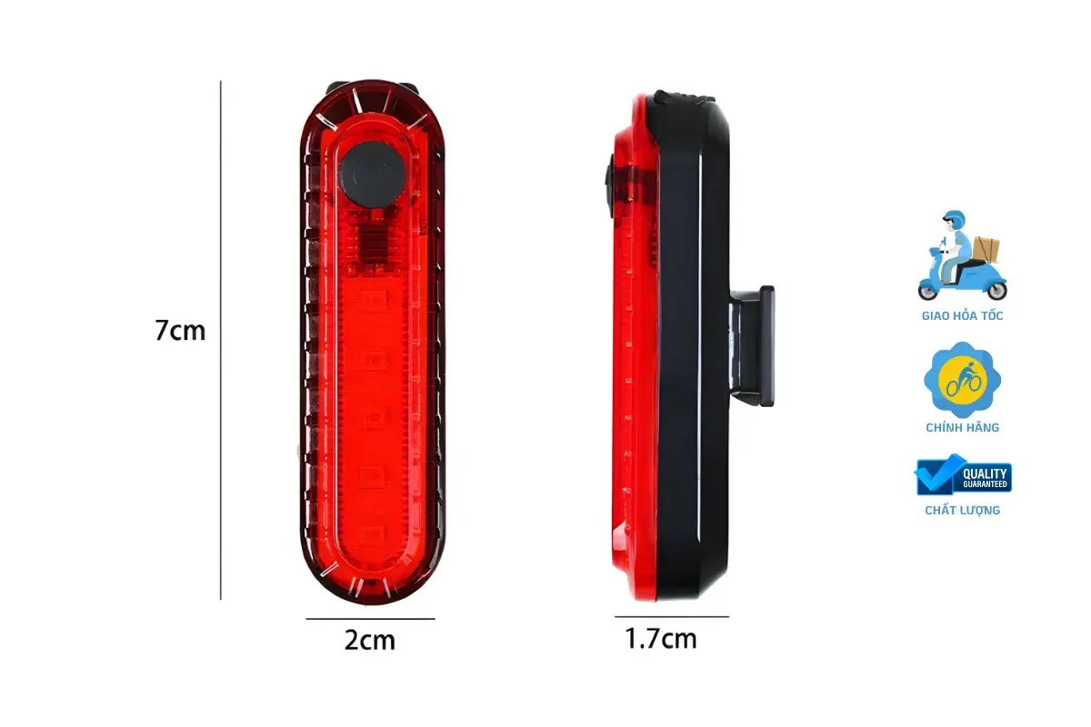 Đèn Sau Led Xe Đạp 4 Chế Độ Sáng 5 Đèn Sau Led Xe Đạp 4 Chế Độ Sáng