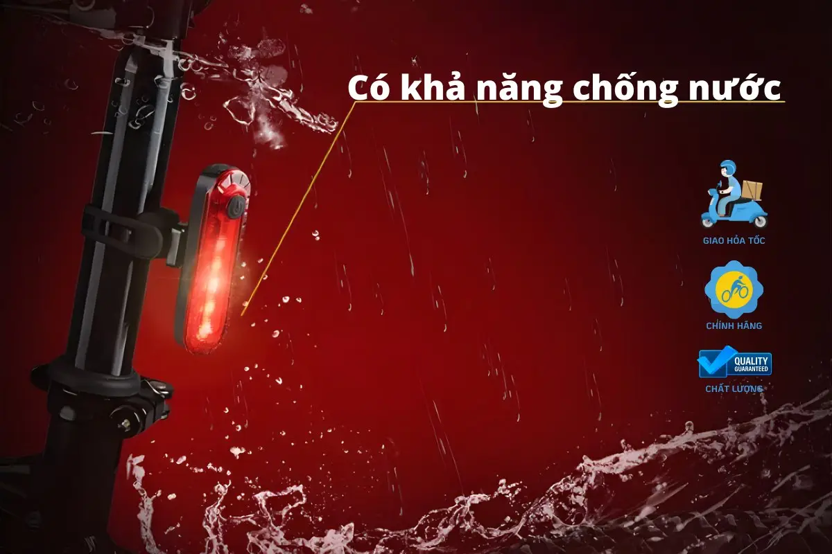 Đèn Sau Led Xe Đạp 4 Chế Độ Sáng 3 Đèn Sau Led Xe Đạp 4 Chế Độ Sáng