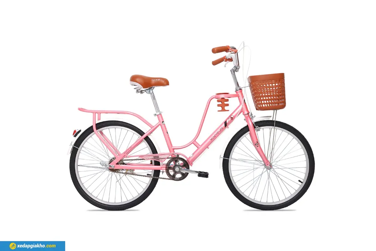 Xe Đạp Trẻ Em Bé Gái Xaming Mini 20 Inch - Hồng