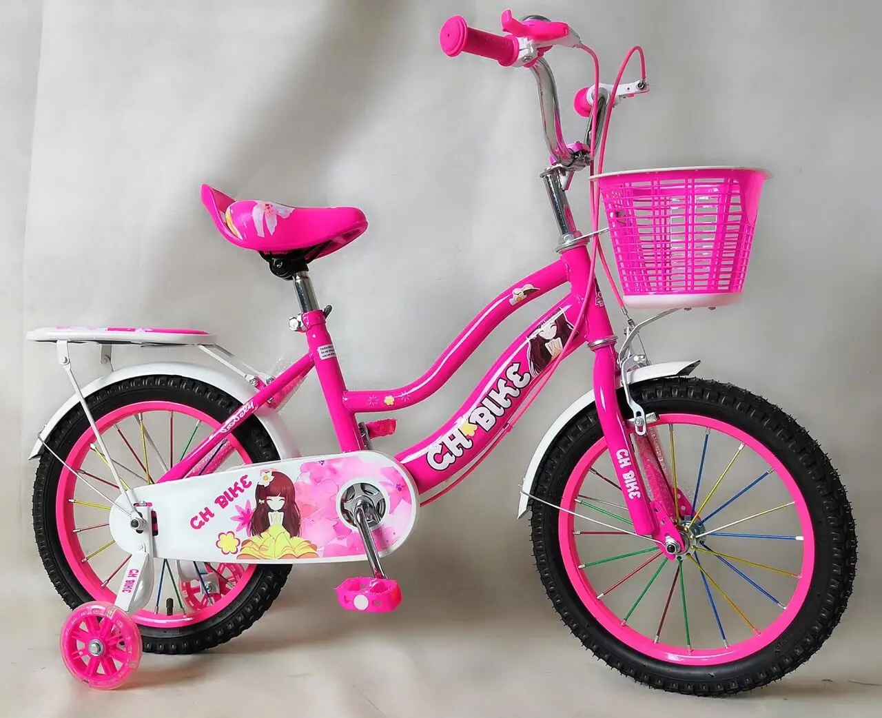 Xe Đạp Trẻ Em 16 Inch GH BIKE - Sườn 2 Ống - Màu Đỏ