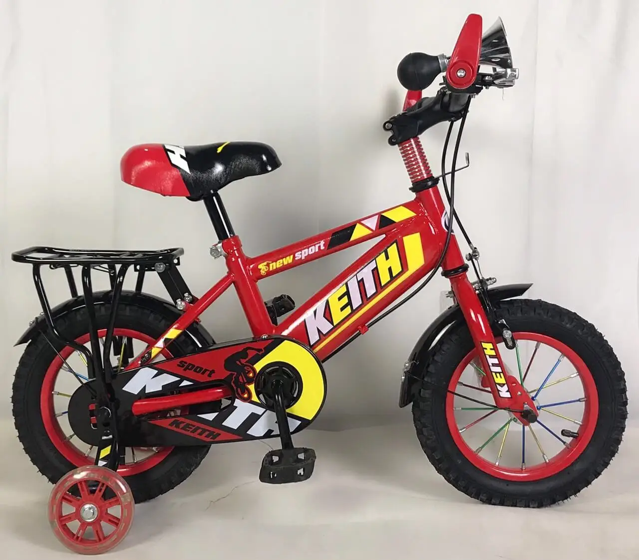 Xe Đạp Trẻ Em 12 Inch Keithbike  Sừng Trâu - Lá