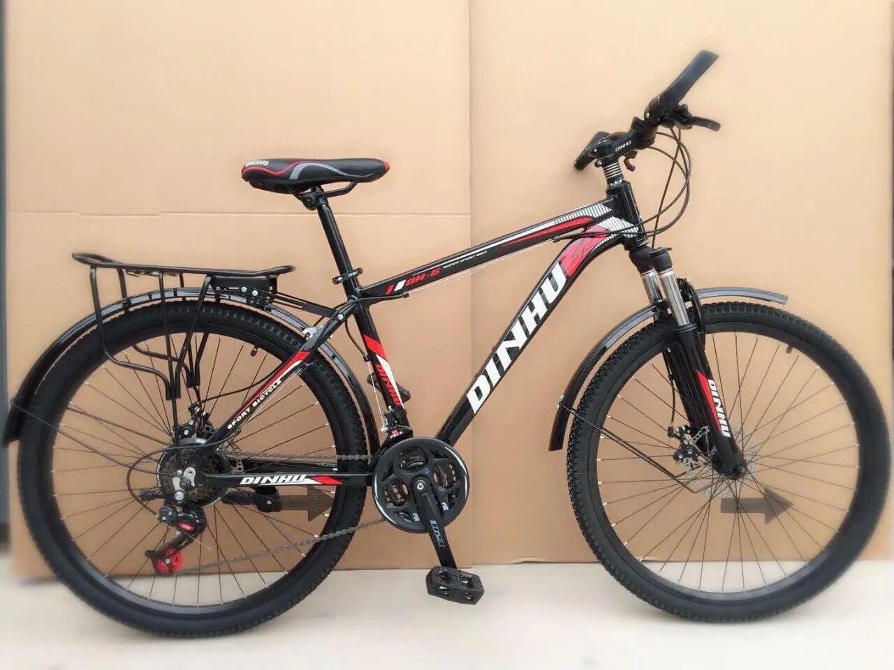 Xe Đạp Thể Thao 24 Inch DINHHU Sườn Nhôm Đề Đĩa - Màu Xanh Lá