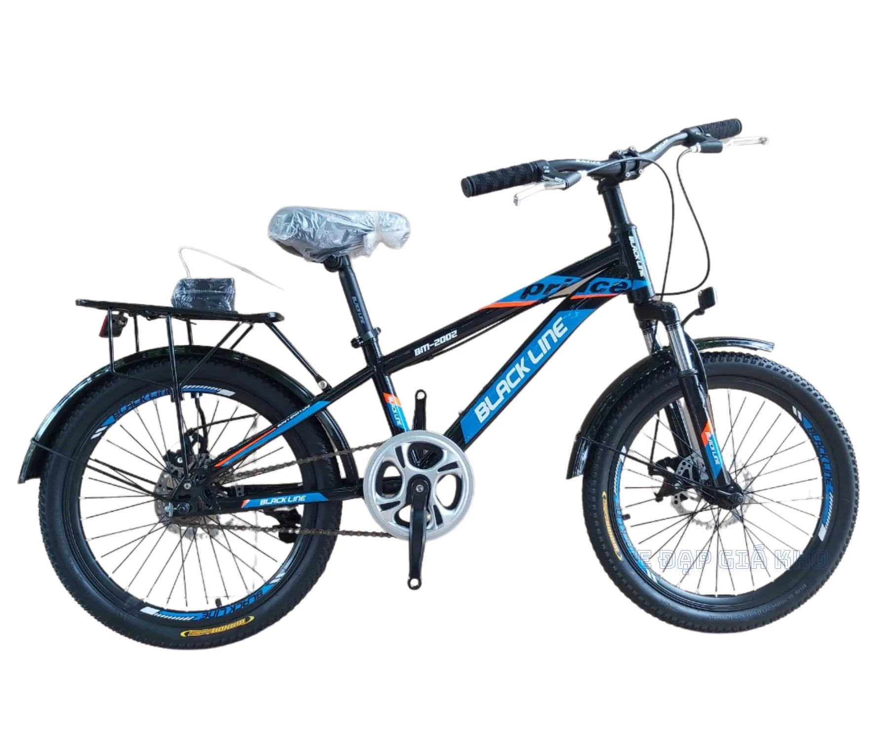 Xe Đạp Trẻ Em 20inch Black Line Thắng Đĩa Không Đề