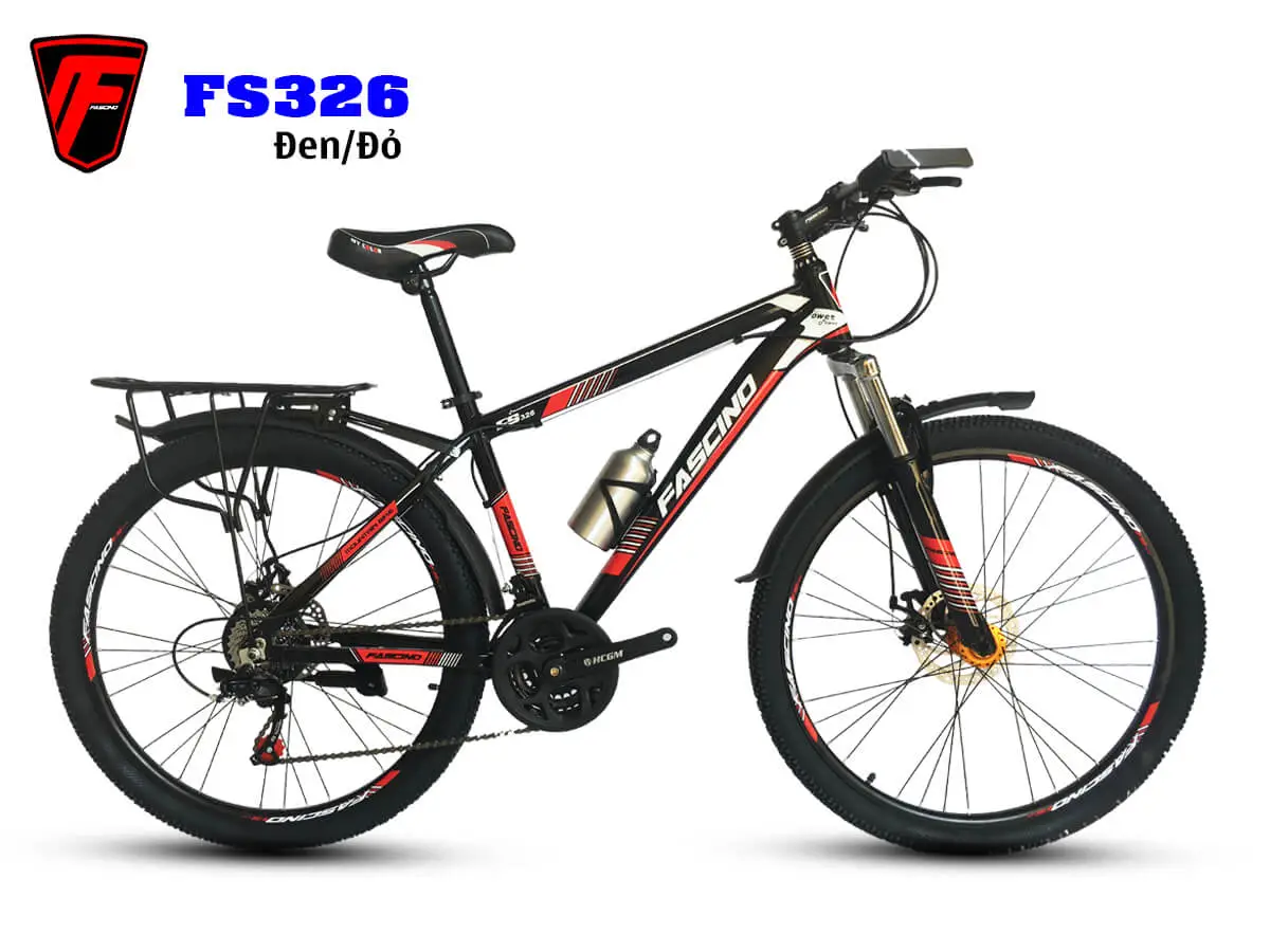 Xe Đạp Thể Thao 26 inch FASCINO FS326 - Màu Đen Cam