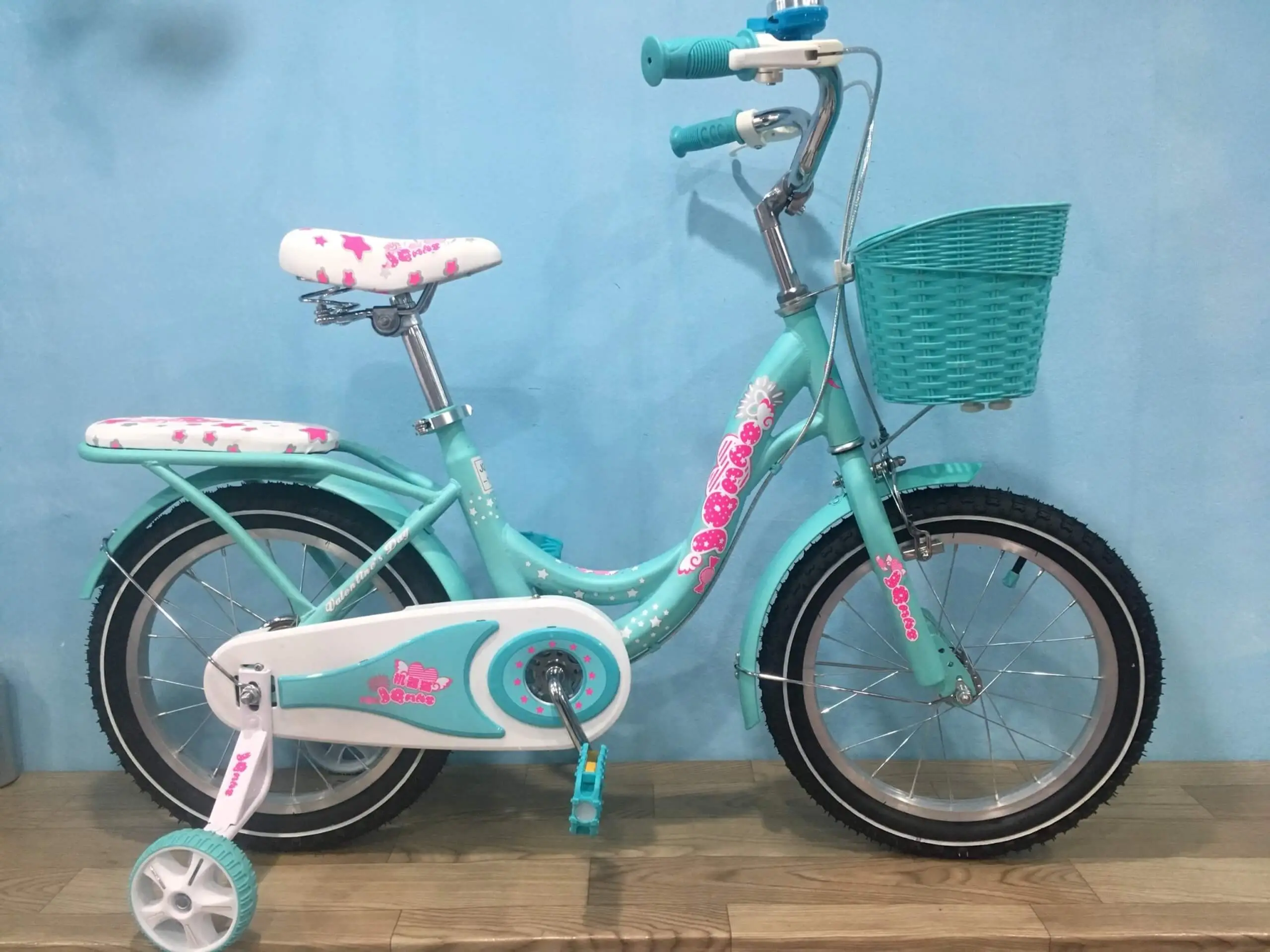 Xe Đạp Trẻ Em JIQIMAO JQM-11 Nữ Cao Cấp - Xanh Ngọc - 16 Inch (16jqm-11)