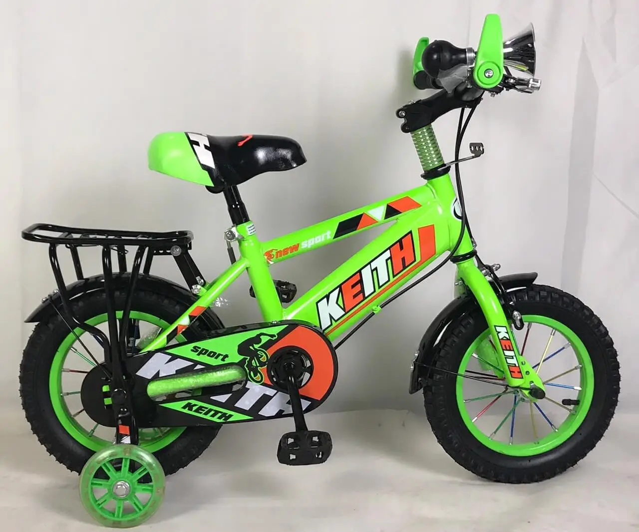 Xe Đạp Trẻ Em 12 Inch Keithbike  Sừng Trâu - Lá