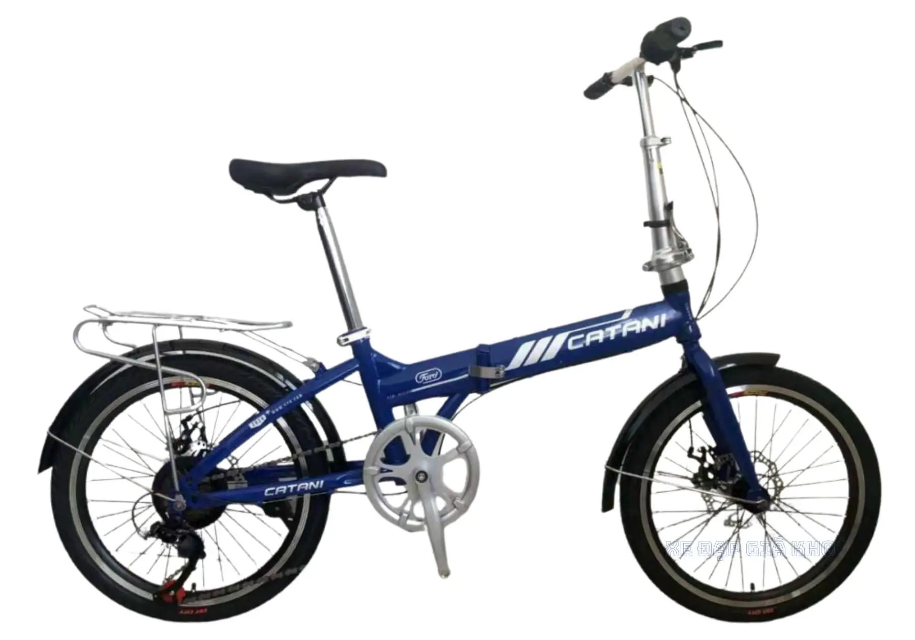 Xe Đạp Gấp 20 Inch Catani ZD20 Khung Thép Có Đề 3 Xe Đạp Gấp 20 Inch Catani ZD20 Khung Thép Có Đề
