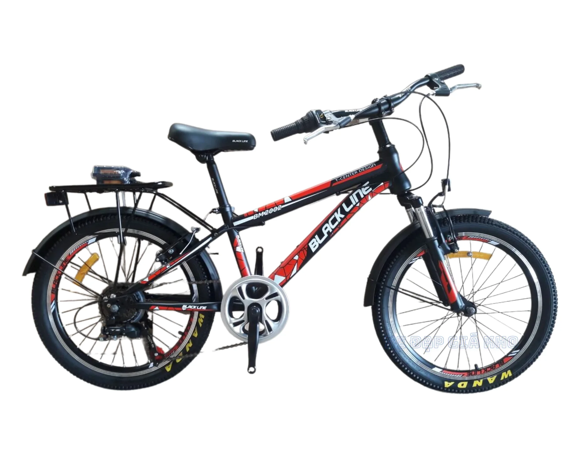 Xe Đạp Trẻ Em 20inch Black Line Thắng Đĩa Không Đề