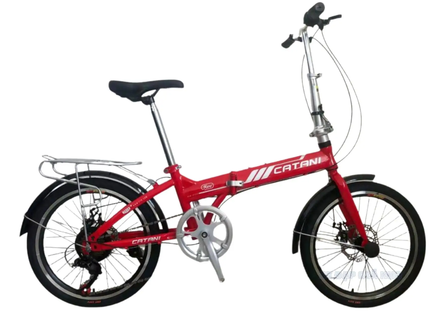 Xe Đạp Gấp 20 Inch Catani ZD20 Khung Thép Có Đề 2 Xe Đạp Gấp 20 Inch Catani ZD20 Khung Thép Có Đề