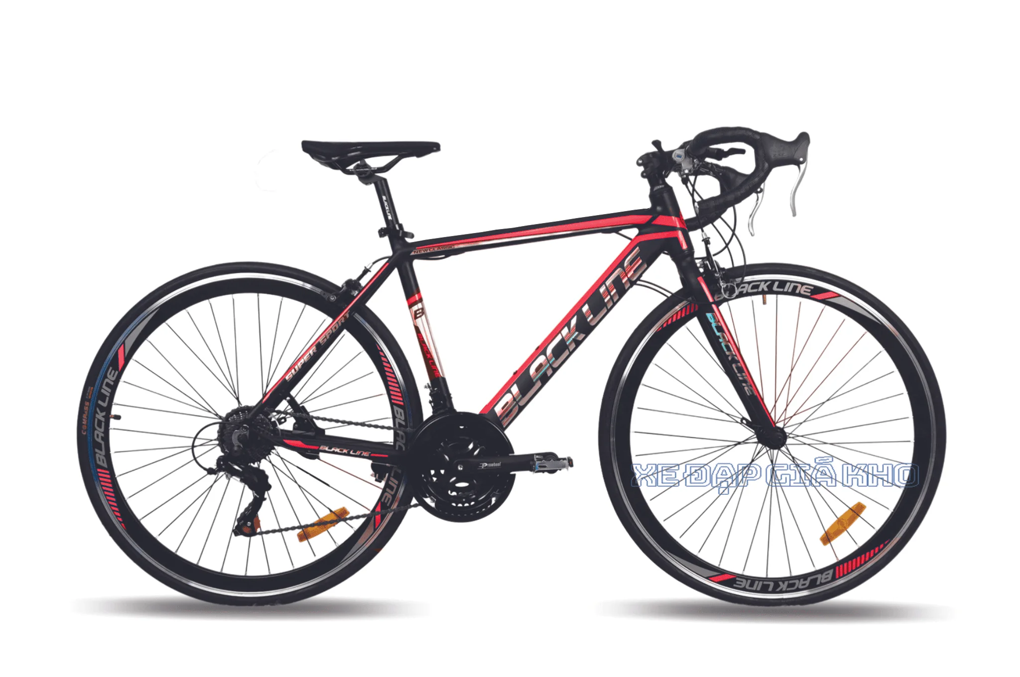 Xe Đạp Thể Thao Black Line Khung Nhôm Cổ Cong