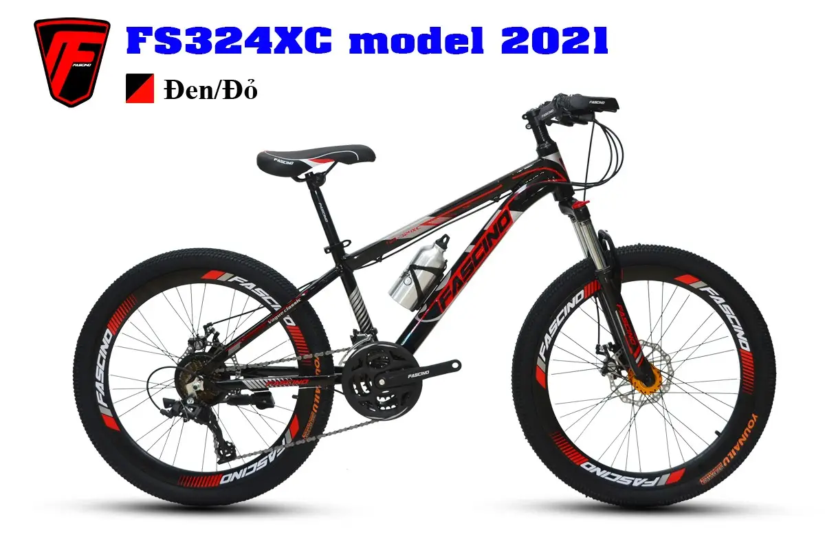 Xe Đạp Trẻ Em FASCINO FS 324XC 24 Inch  - Màu Xanh