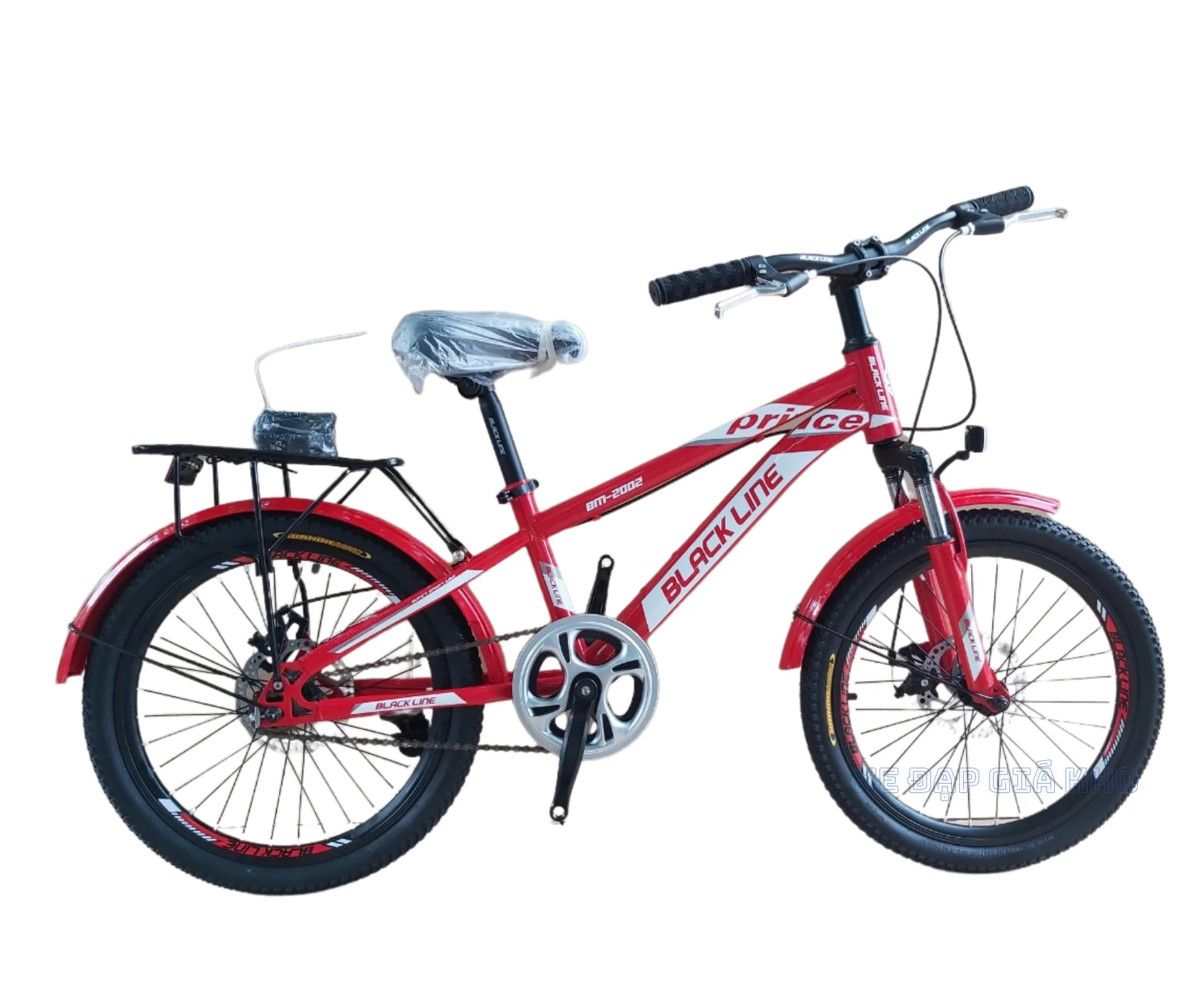 Xe Đạp Trẻ Em 20inch Black Line Thắng Đĩa Không Đề
