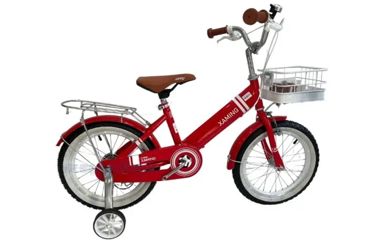 Xe Đạp Cho Bé 18 Inch Xaming Rổ Nâu Sườn Đơn Cao Cấp