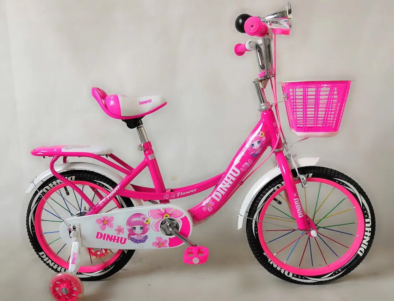 Xe Đạp Trẻ Em 16Inch DINHU - Hồng