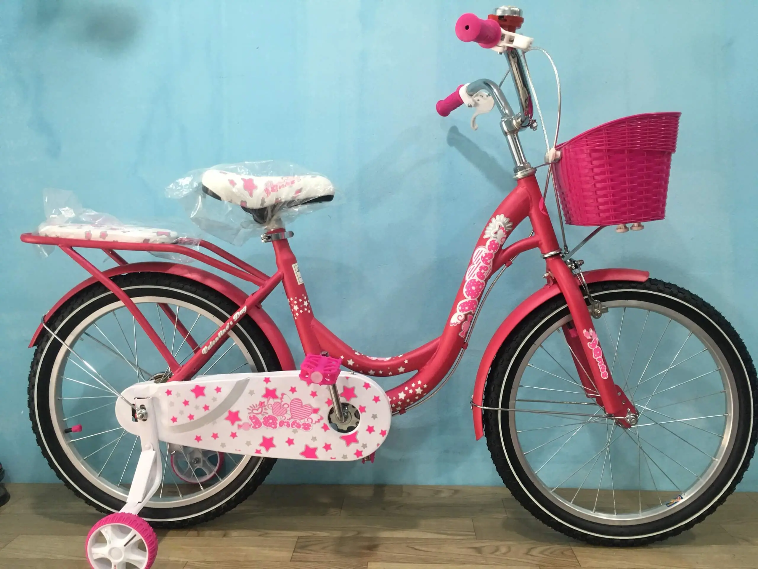 Xe Đạp Trẻ Em 20inch JIQIMAO JQM-11 Nữ Cao Cấp - Màu Hồng Nhạt 2 Xe Đạp Trẻ Em 20inch JIQIMAO JQM-11 Nữ Cao Cấp - Màu Hồng Nhạt