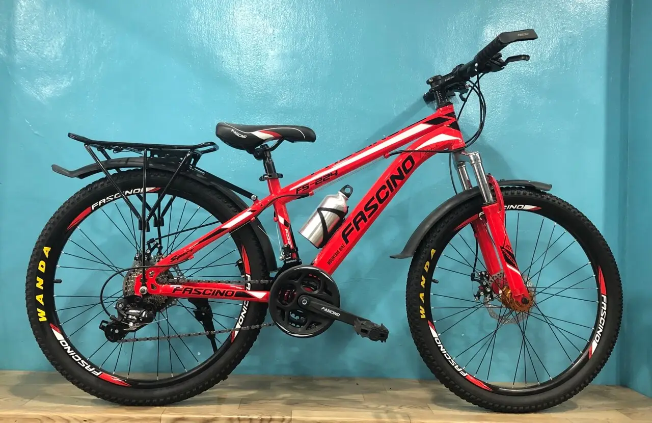 Xe Đạp Trẻ Em 24 Inch FASCINO FS224 - Màu Đỏ Trắng