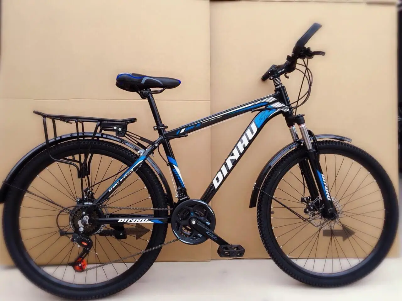 Xe Đạp Thể Thao 24 Inch DINHHU Sườn Nhôm Đề Đĩa - Màu Xanh Lá