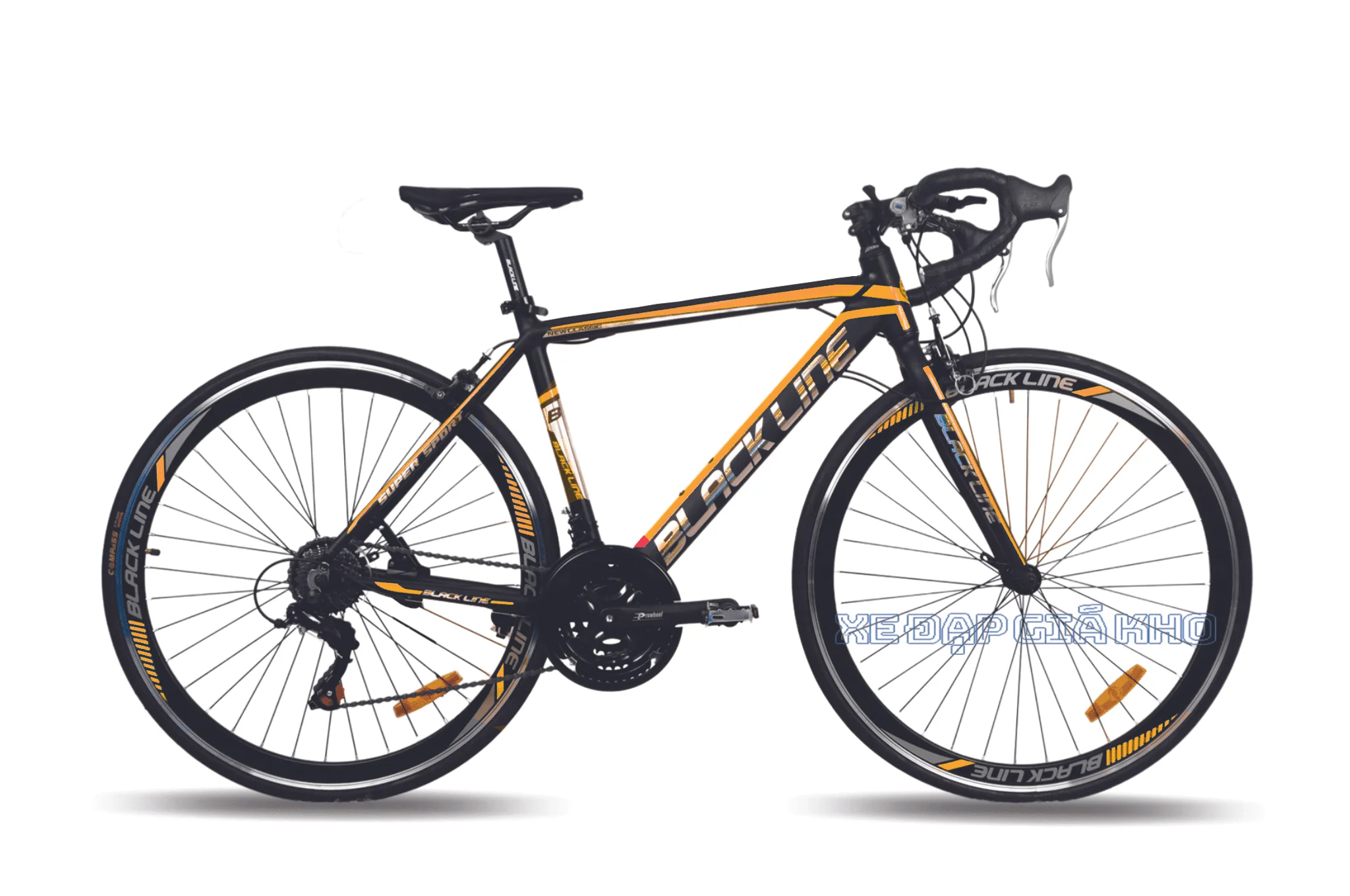Xe Đạp Thể Thao Black Line Khung Nhôm Cổ Cong
