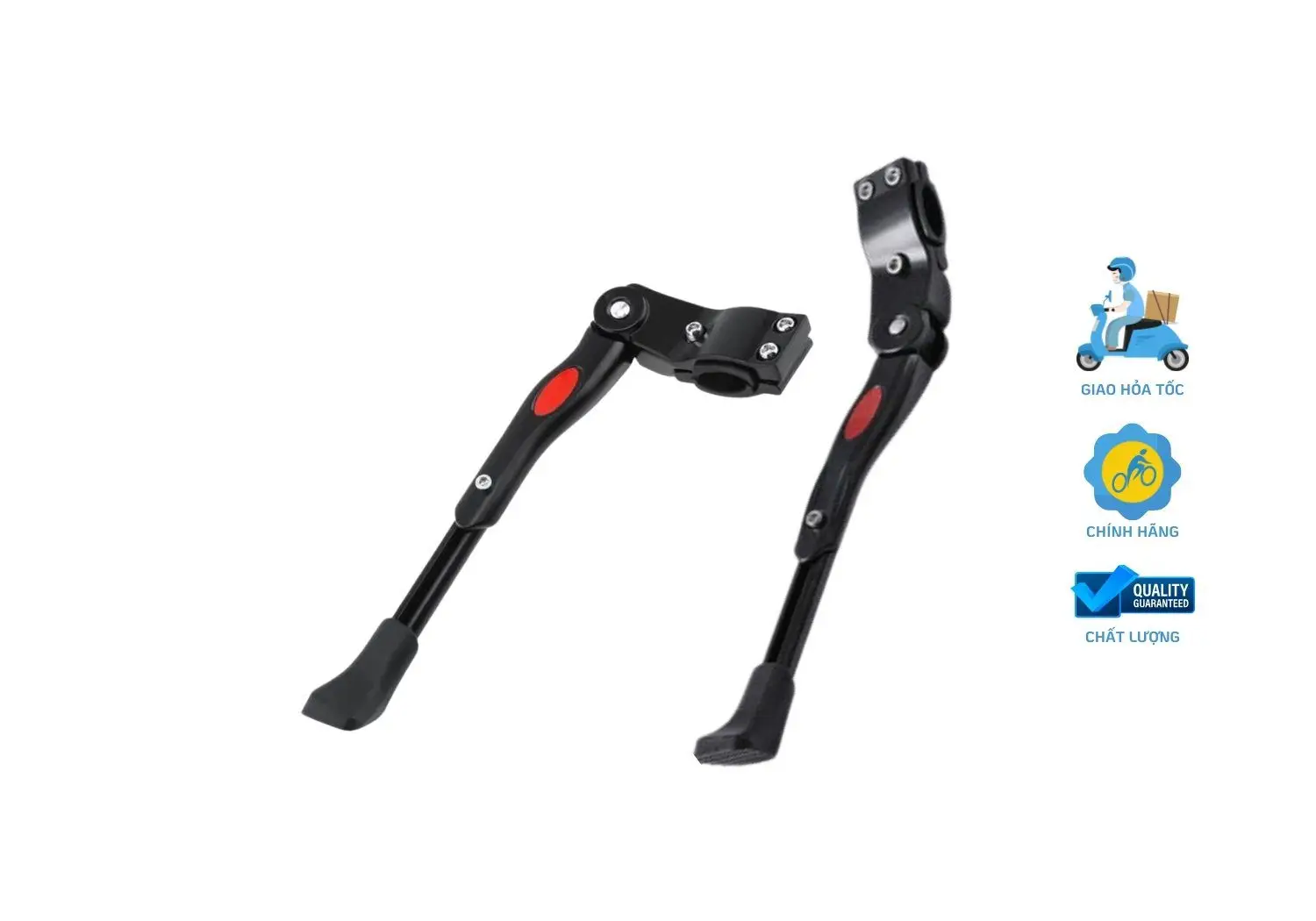 Chân chống phù hợp với nhiều loại xe đạp có kích thước bánh 700c