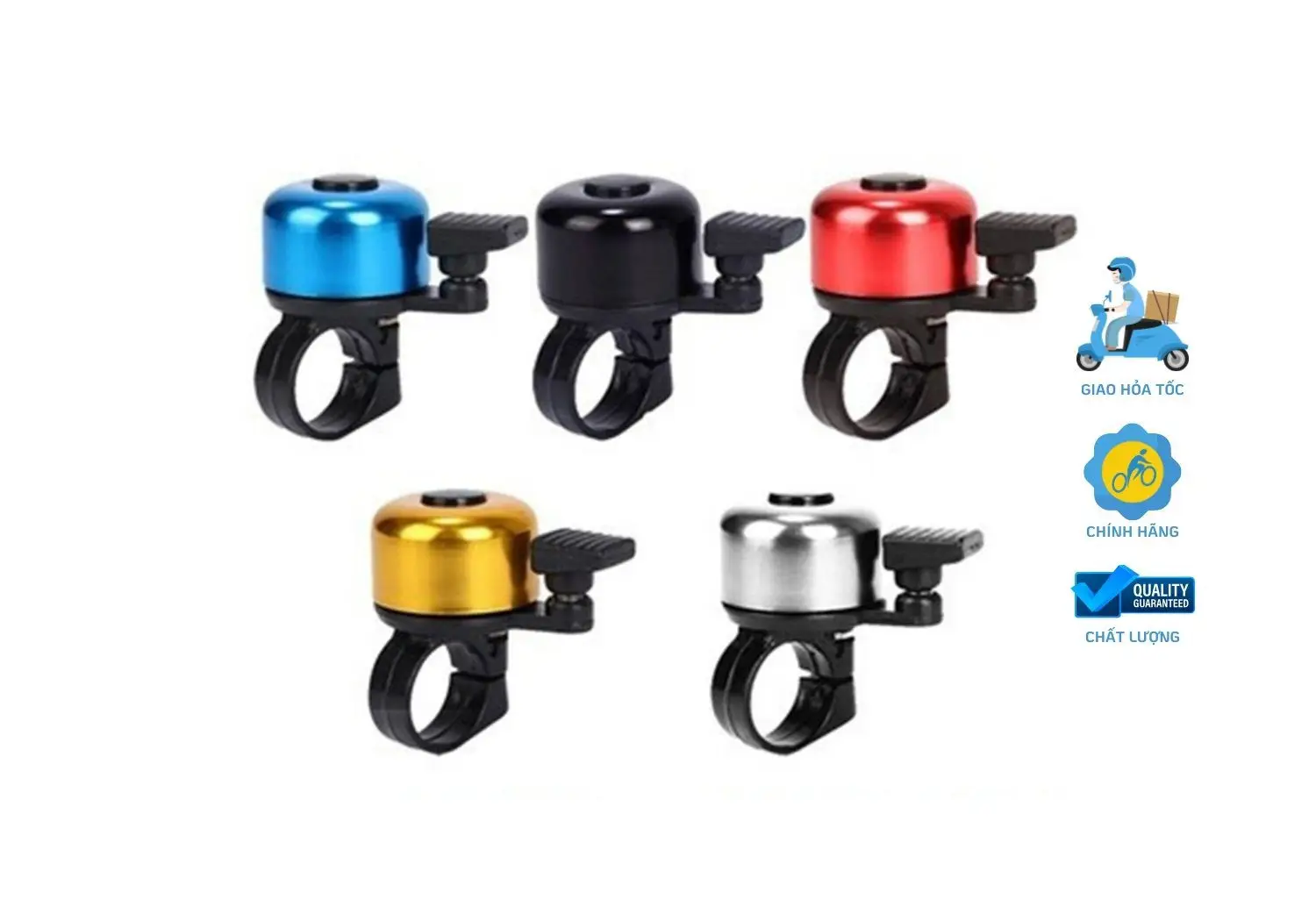 Chuông xe đạp mini giúp tăng cường an toàn khi di chuyển