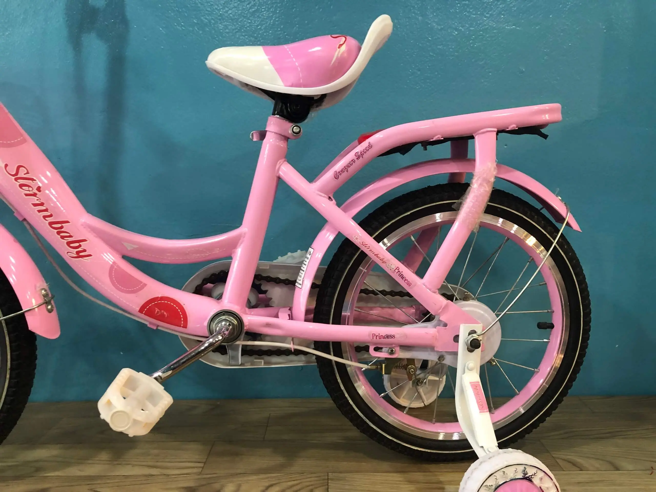 Xe Đạp Trẻ Em Stormbaby 2 Ống - 16 Inch - Hồng Nhạt